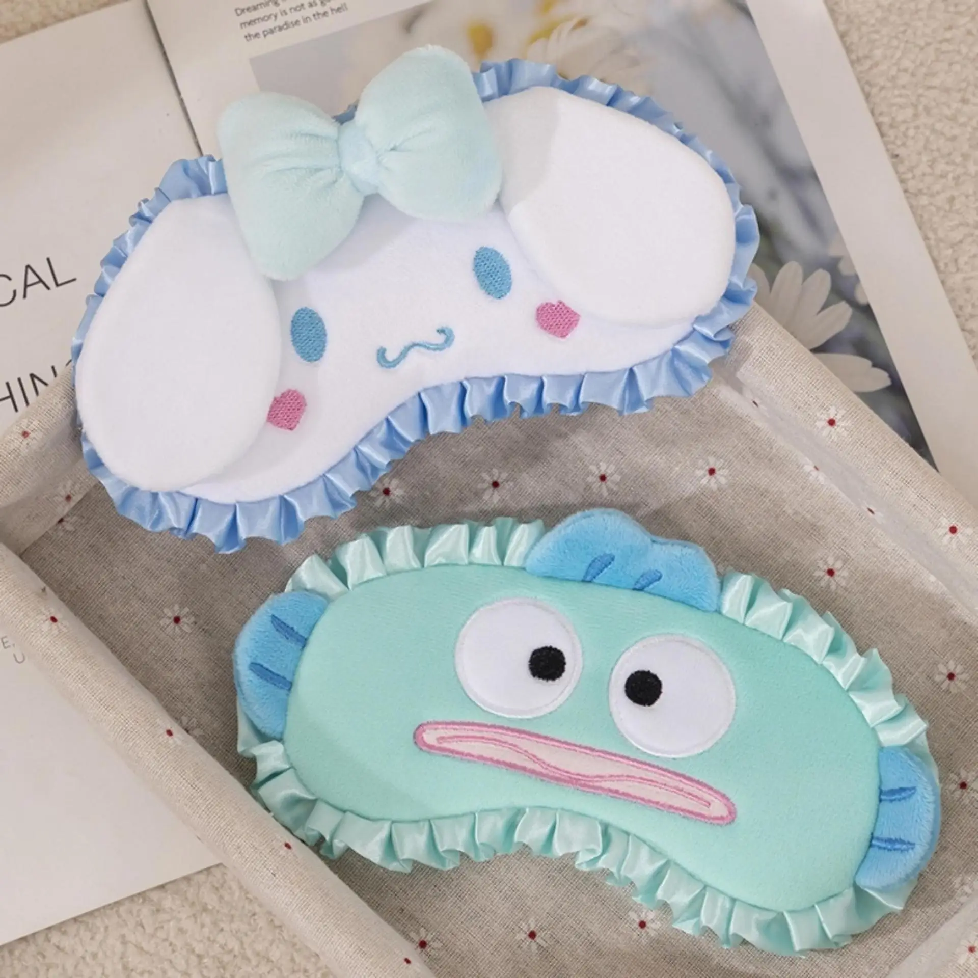 

New model Hello Kitty Cartoon Eye Mask Kuromi Sleep Blindfolds Apply Eye Protection