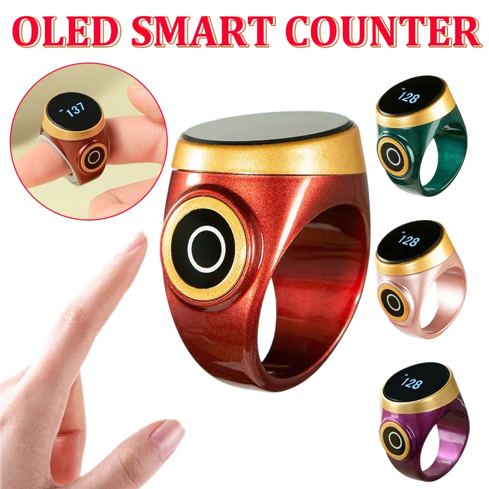 Smart Counter Waterproof Touch Screen Ring Counter Finger Ring Charging Electronic Screen OLED High USB Counter Quality Display