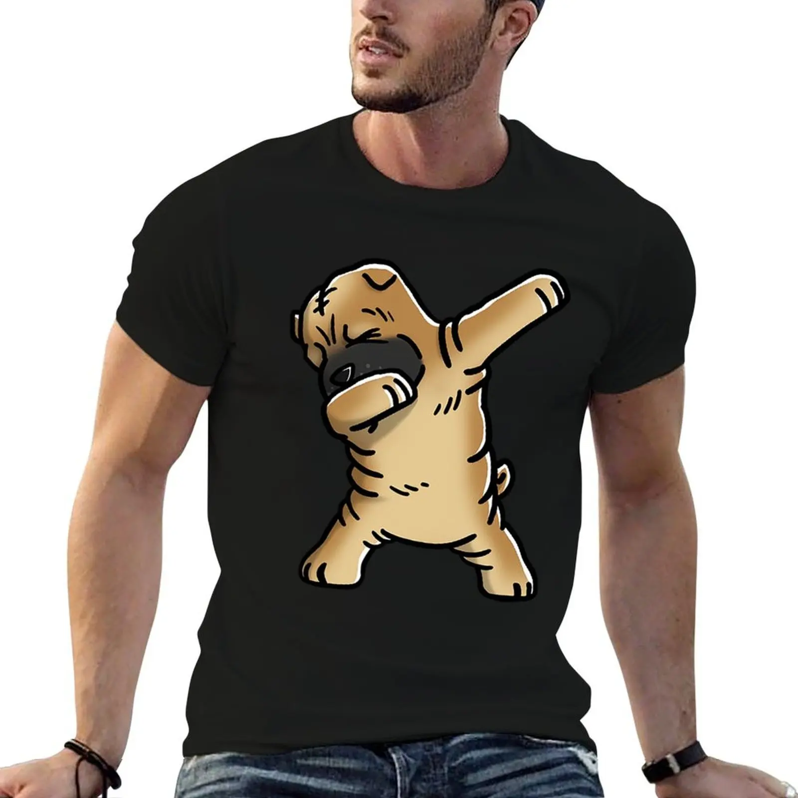 

Funny Dabbing Shar Pei dog Dab Dance T-Shirt t shirts for man cotton funny man t shirts graphic T-Shirt