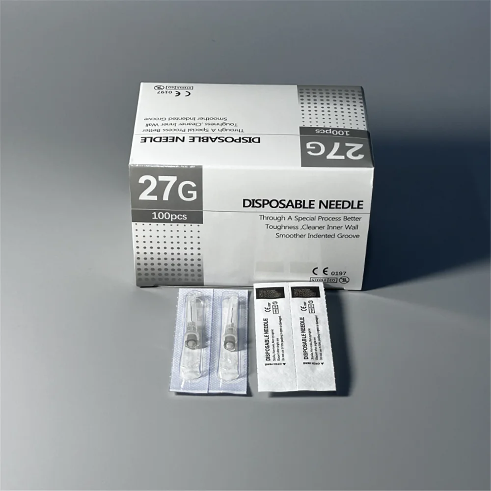 100pcs/box Disposable Needle 27G 13mm Hot Sale Injection Sterile Safety Needle Hand Tool Parts