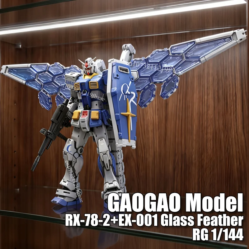

In Stock GAOGAO Model RX-78-2 RG 1/144 RX 78 2 Toys EX-001 Glass Feather Assembly Model Kit Action Figure Robot Gifts