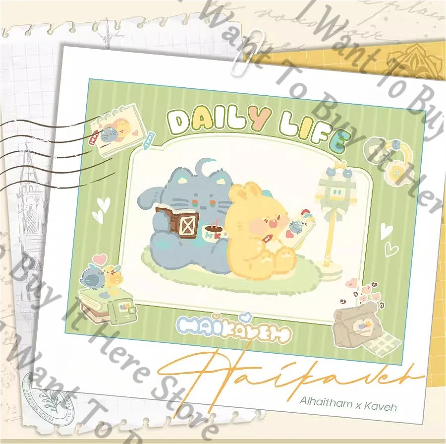 

Original Anime Genshin Impact Alhaitham Kaveh Cosplay Cartoon Badge Card Emblem Lesser Calorie Widget Accessories Brooch Gift