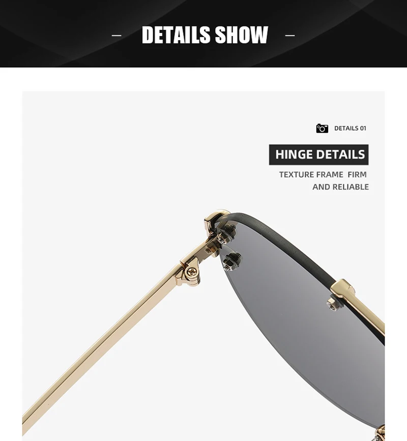 Suglau hochwertige Luxusmarke Damen ovale Sonnenbrille klassische Metall Anti-UV-Fahr sonnenbrille Mode Herren Casual Shades – Detail 16