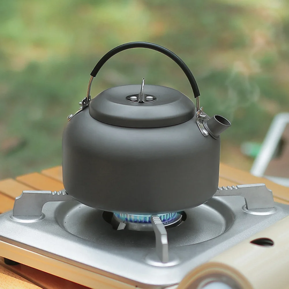 في الهواء الطلق غلاية ماء التخييم إبريق الشاي المحمولة موقد غلاية قهوة للغاز التعريفي طباخ المطبخ براد شاي التخييم #1