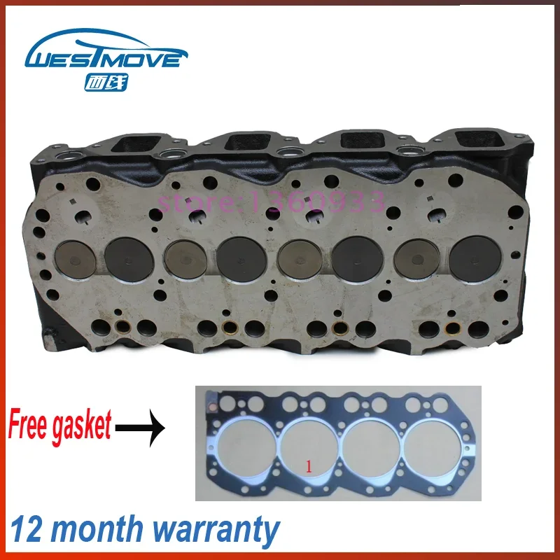 ENGINE : QD32  complete cylinder head assembly full gasket bolt screw