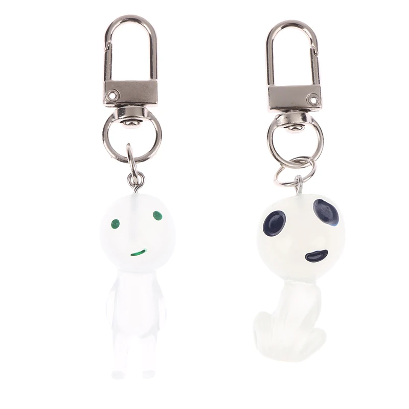 Bonito Luminous Alien Keychain, Resina Keyring, Chave Do Carro Titular, Saco Pingente, Mochila Decoração, Presentes Criativos, Personalidade