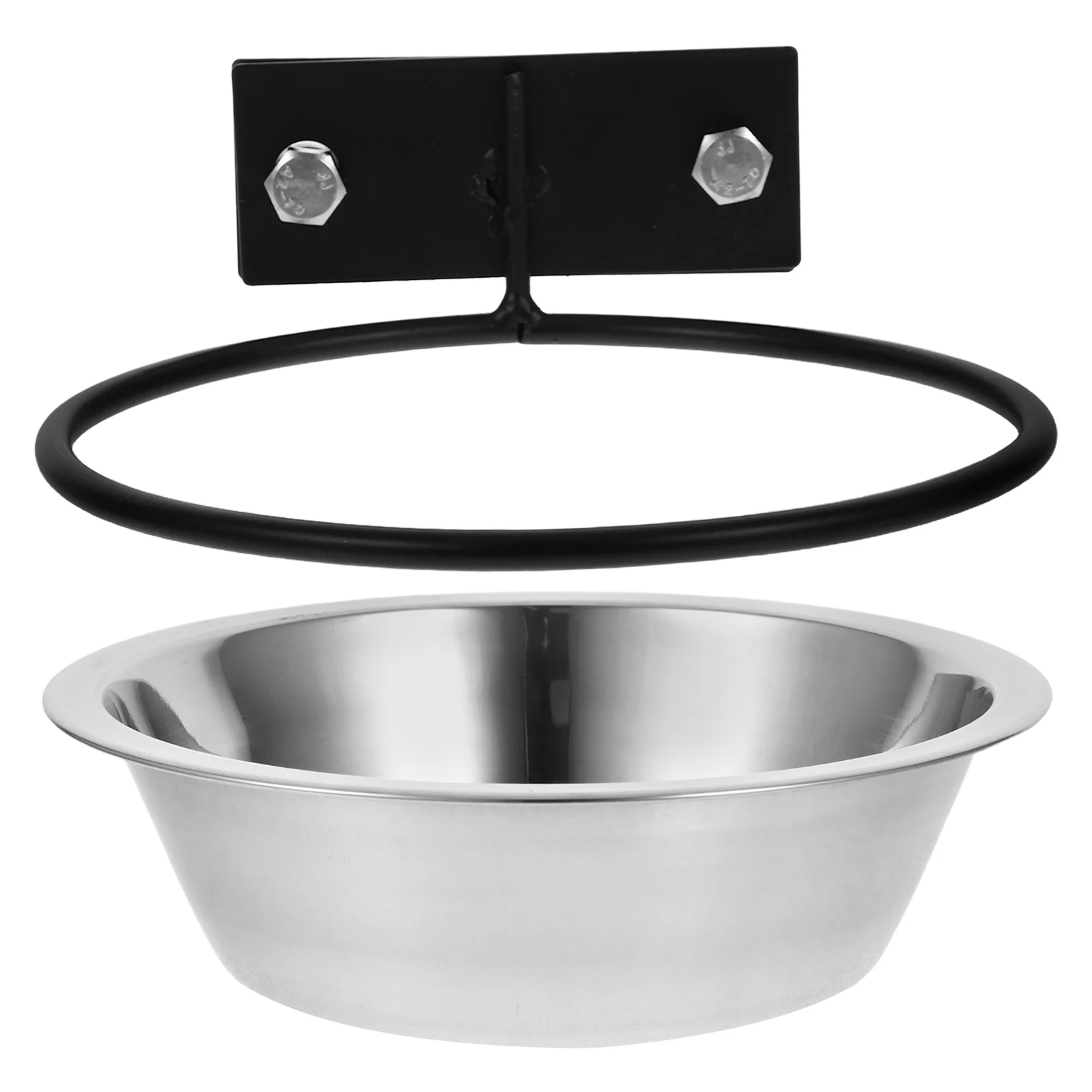 

Wall Mounted Dog Bowl Feeder Station Elevated Single Water Tray Pet Feeding Durable Stainless Steel Easy Clean Spacesaving