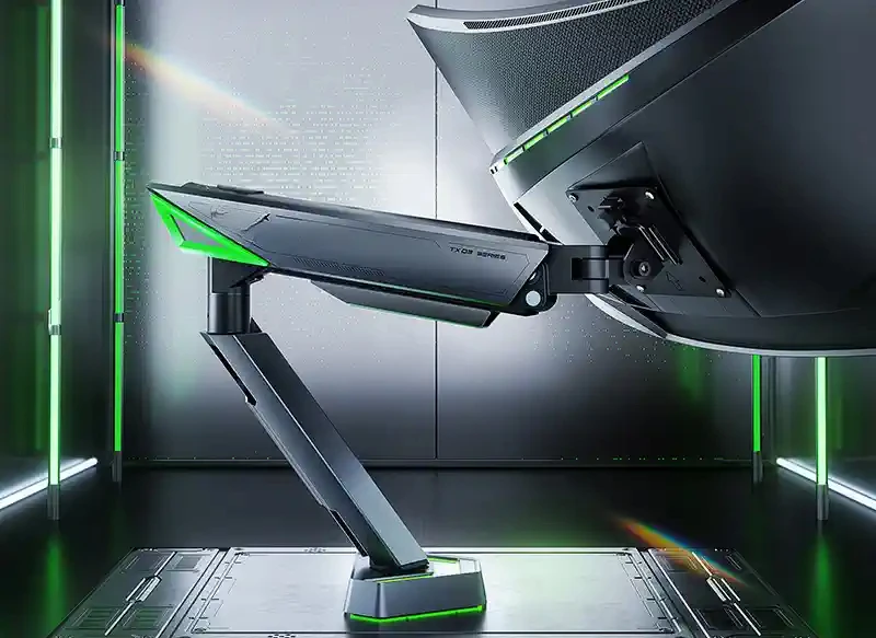 دعامة عرض T9X كبيرة الحجم تحمل 16 كجم ناتئ شاشة كبيرة