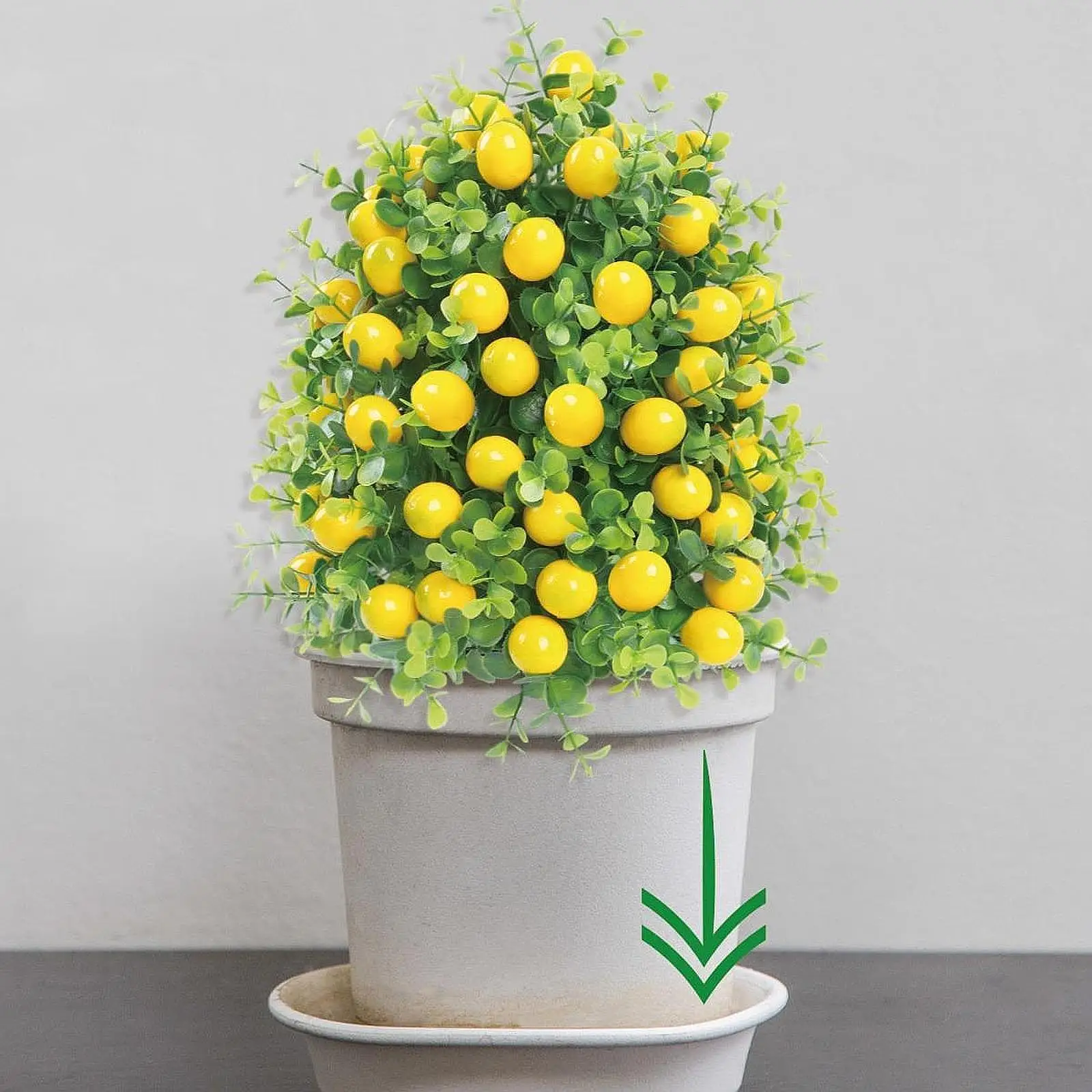 

Artificial Plant Garden Stake Decorative Fairy Garden Accessories Faux Greenery Shrubs for Home Party Outside Wedding Farmhouse