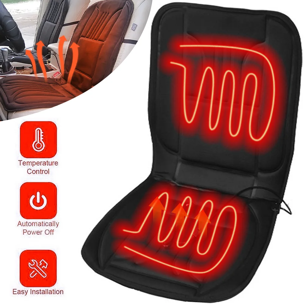 12 فولت ساخنة مقعد السيارة الفانيلا وسادة الشتاء إطالة دفئا مقعد التدفئة اكسسوارات السيارات منصات العالمي السيارات مقعد سخان غطاء #2
