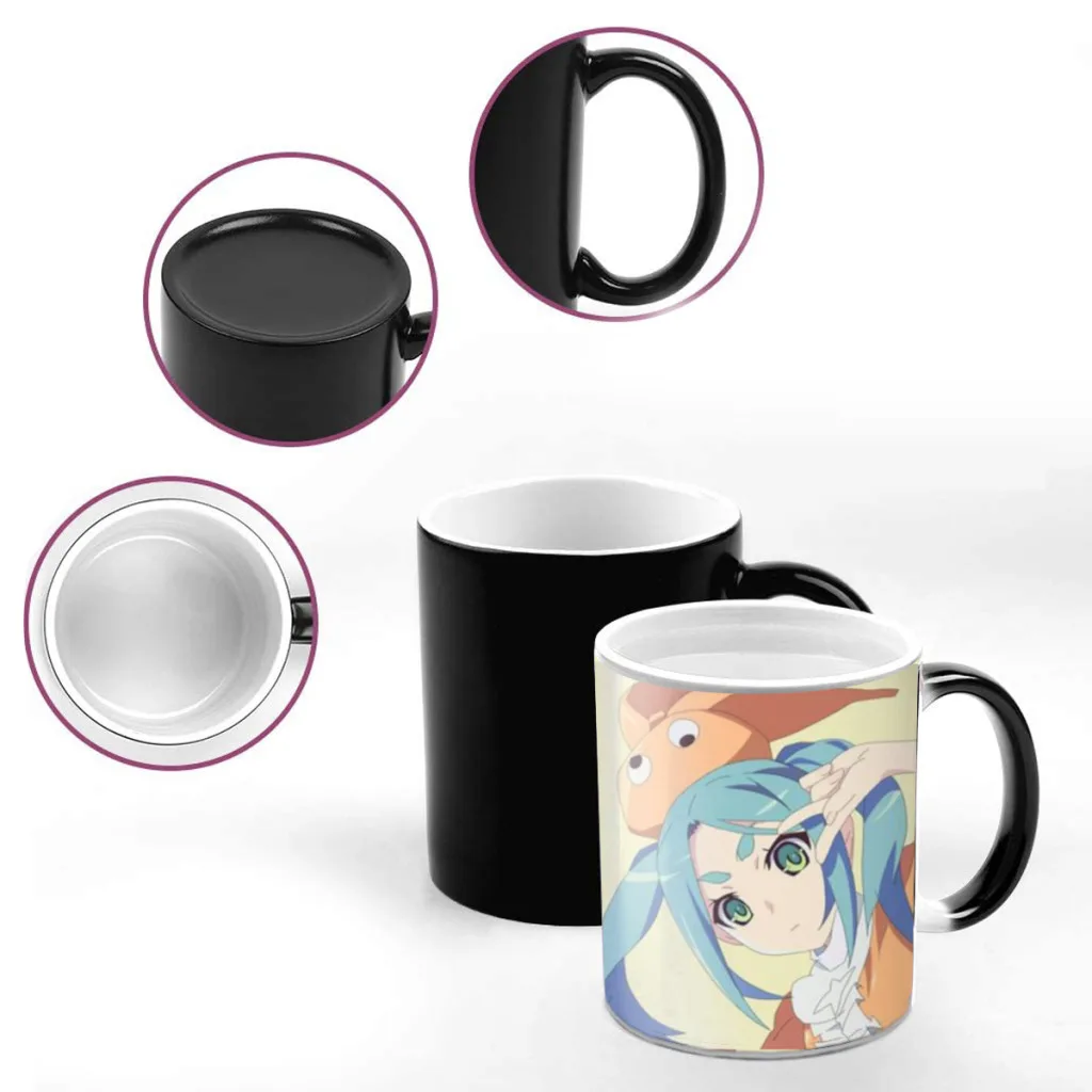 Monogatari Classic Vintage Magic Hot Cold Heat Temperature Sensitive Color-Changing Coffee Tea Milk Mug Cup