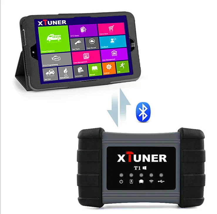 

XTUNER T1 Heavy Duty Truck wifi OBD2 + WIN10 OS Tablet