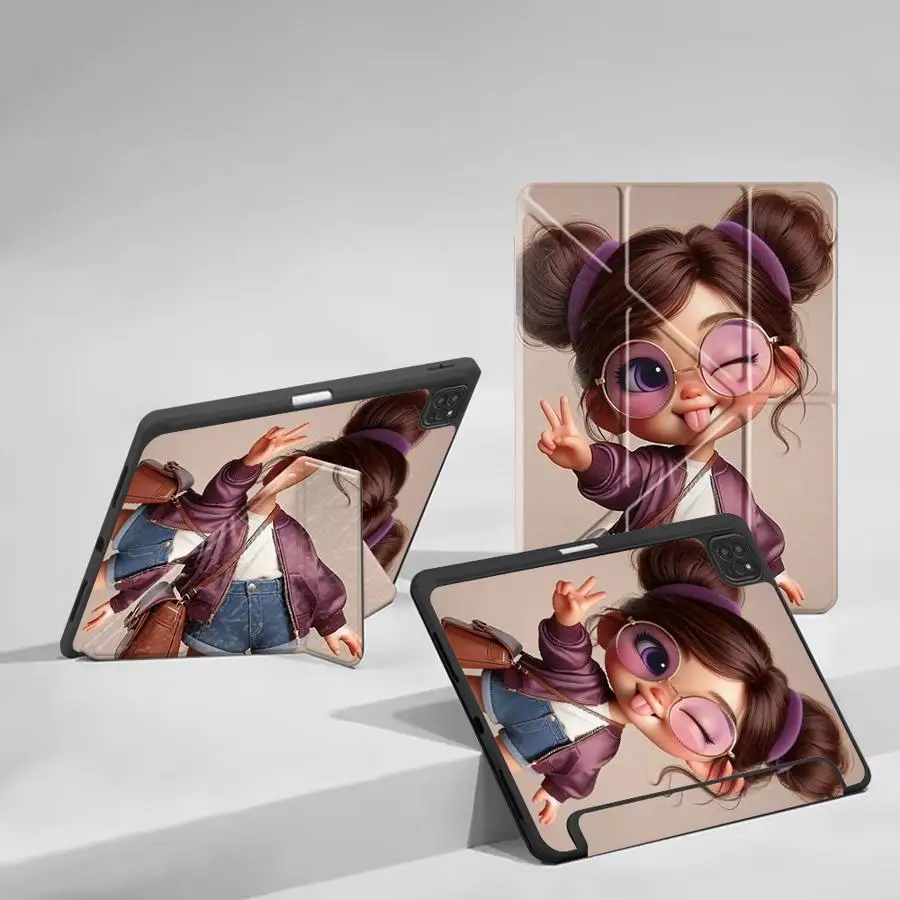 Girl Unique And Personality Cool Tablet Case For iPad Pro 2025 Air 4 5 M3 M2 1 2 M4 11inch Pro 11th 10th 9th 8th 7th 12.9inch