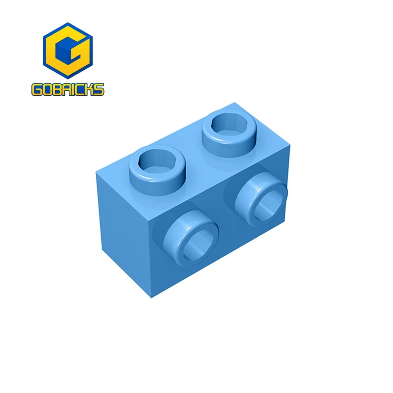 Gobricks GDS-634 1 Stuks Enkele Kant Met Adapter Bump Baksteen Compatibel Met Kinderen Diy Educatieve Bakstenen Technische