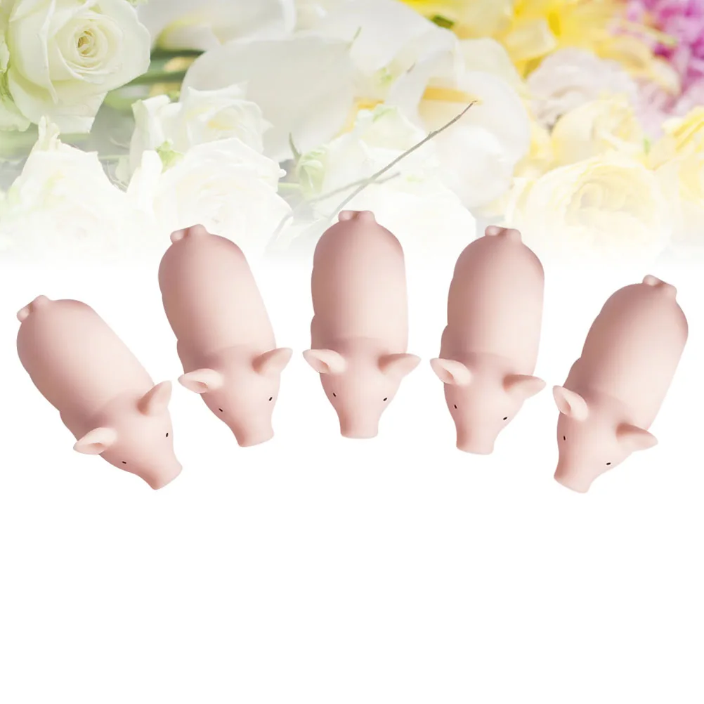 

5pcs Mini Stress Reliever Vent Fidget Sound Squeeze Stress Reliever Pig Mini Squeeze Pig Fun Calming Relaxation Leisure