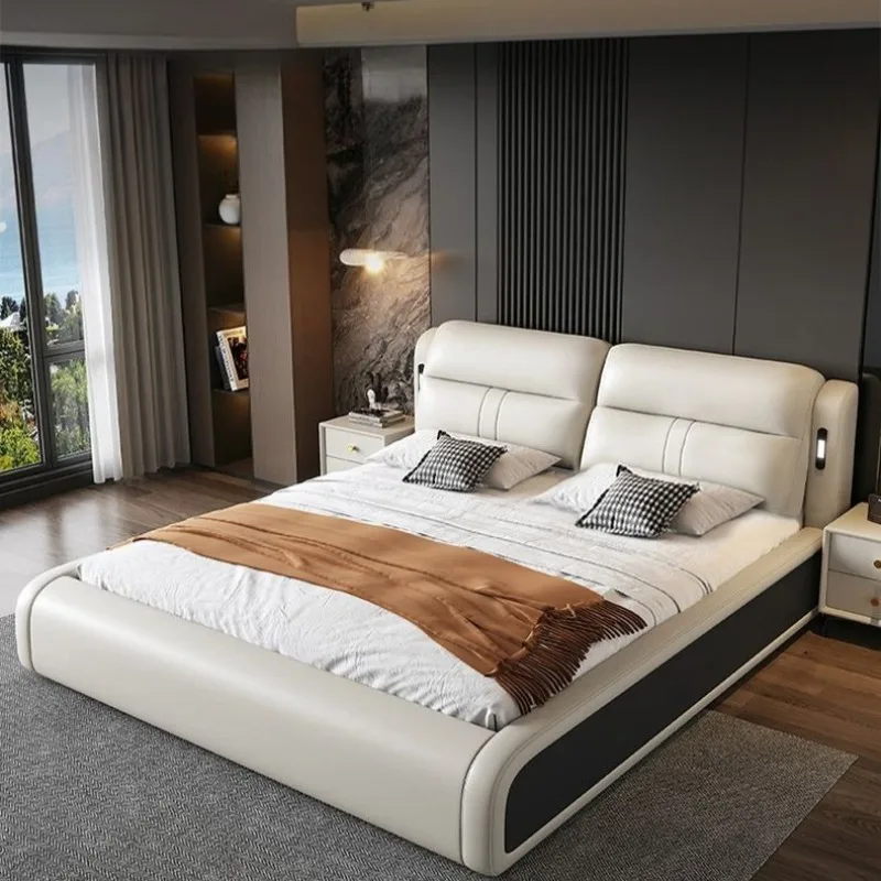 

Sleeping Bedsroom Beds Minimalist Twin Headboard Luxury Beds Modern Unique Cama De Lujo Para Dormitorio House Accessories