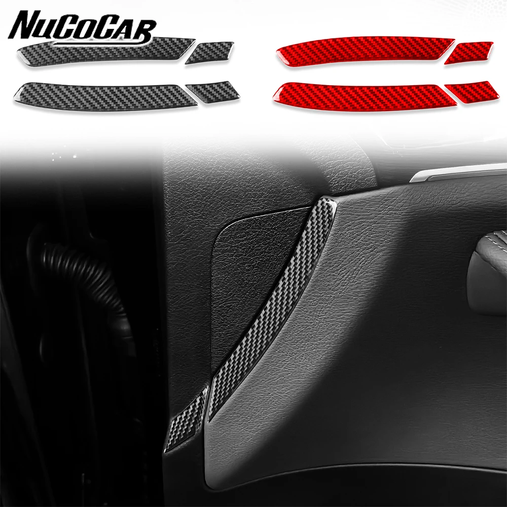 For Benz GLE W167 2019-2024 Carbon Fiber Door slot inner frame Panel Trim strip Car Interior Accessories Decorative Stickers