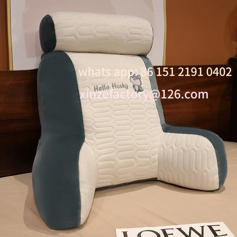 Customizable Summer Ice Shreds Panda Aumenta l'altezza Supporto lombare Cuscino lavabile staccabile Dormitori