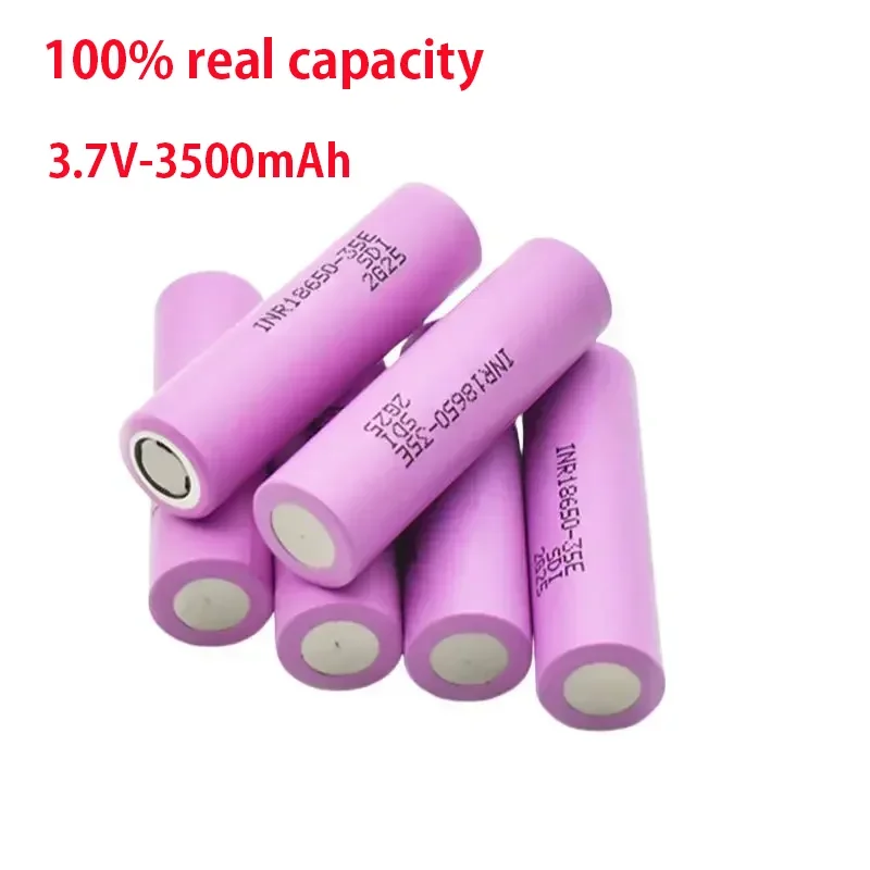 18650 Battery 35E 3.7V 3500mAh Discharge 18650 Li-ion Battery 3.7v INR18650-35E Rechargable Battery for Flashlight