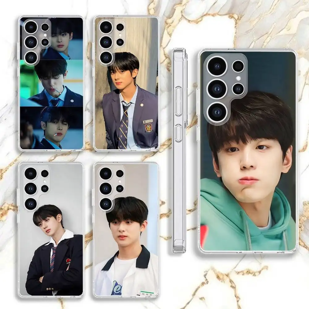

Kim M-Min K-Kyu Phone Case For Samsung S30,23,21,22,20, FE lite,S10,9,8,7 PIus Note20ultra Soft Transparent