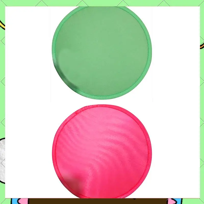 2 uds ventilador redondo plegable portátil fácil de usar y sin quitar espacio, 1 Uds rojo y 1 Uds verde-BAAQ