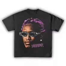 

Летние винтажные футболки с принтом Young Thug Thugger, хлопковая футболка с американским рэпером, женские топы унисекс для фанатов, топы в стиле ретро с короткими рукавами