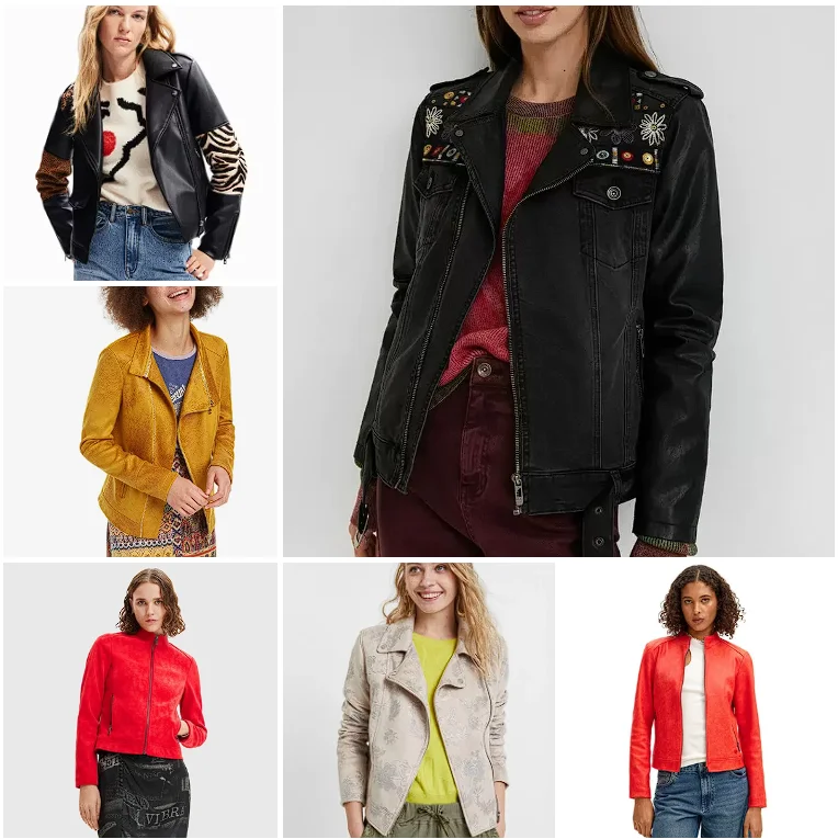 

2025Foreign trade Spanish light luxury original single women's coat heavy embroidery printing lapel jacket zipper stitching