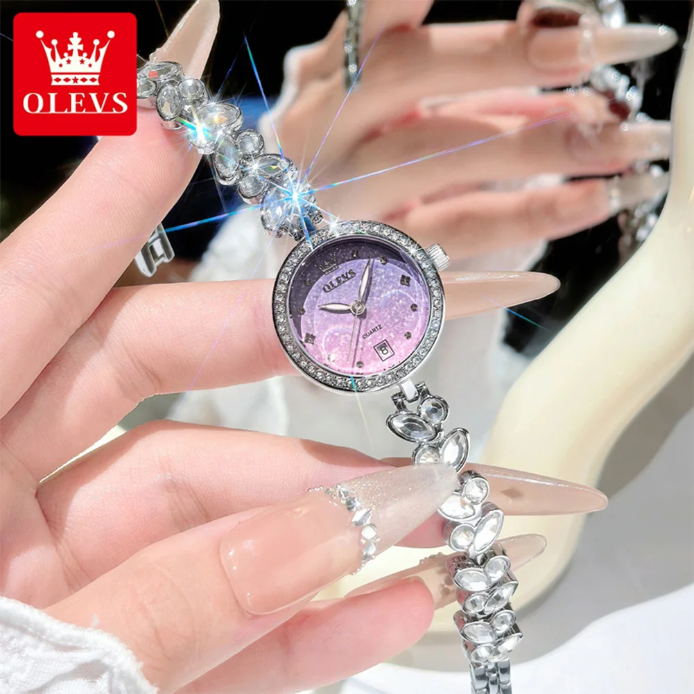 OLEVS 5679 Brand original authentic watch for woman Gift Box Bracelet exquisite fashion quartz women's watch
