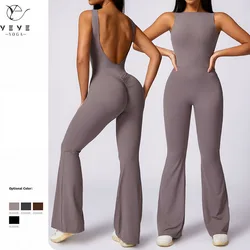 Hollow U back Training Yoga Suit Sportswear Women Sports Jumpsuit Fitness Rompers Stretch Female Push Up Workout Bodysuits