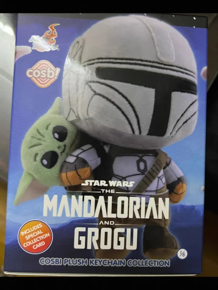 Original Cosbi Star Wars The Mandalorian And Grogu Keychain Figure