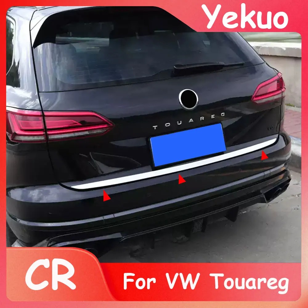 For 2019-2026 Volkswagen Touareg Trunk Bright Strip Tailgate Stainless Steel Chrome Trim Strip