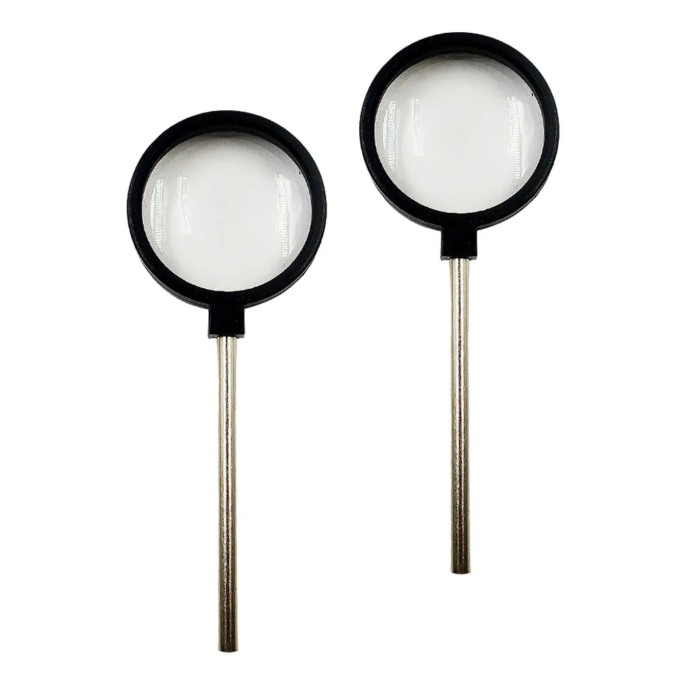 

2Pcs Physics Teaching Equipment Handheld Optical Lenses Concave Convex Set for Physics Experiment Light Convergence Education