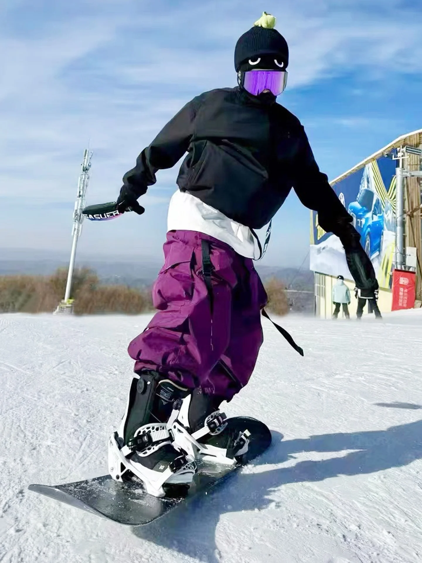 snowboarding-suit-set-men's-women's-thiened-outdoor-single-double-board-skiing-clothes-windproof-waterproof-snow-pants