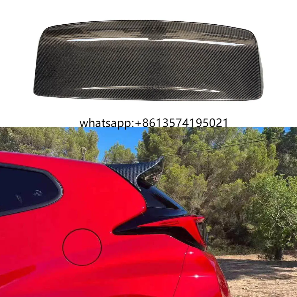 

New Carbon Fiber GV Style Rear Trunk Wing Fit for GR Yaris with Rear Spoiler Upgrade Accessory