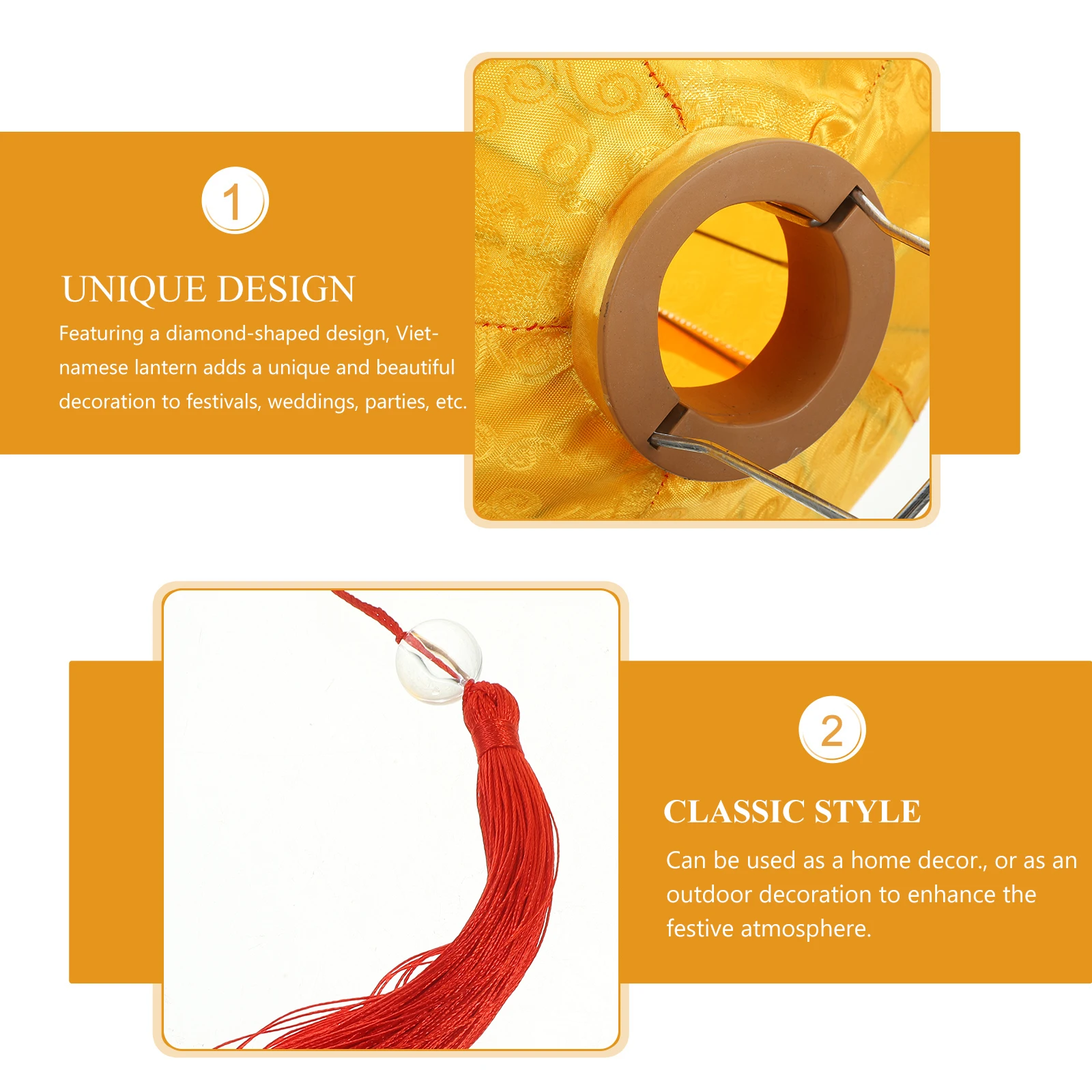 

Diamond Lampshade Inch Yellow Silk Vietnamese Lantern Decorative Outdoor Lanterns Decorative Hanging Festivals Wedding