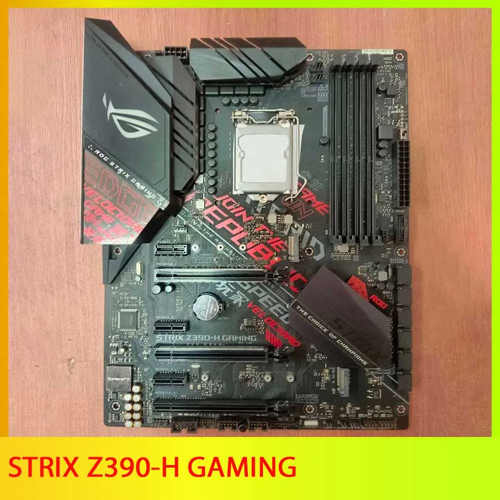 دعم اللوحة الأم i9-9900KF i7-9700 8700K i5-9400F 8600K CPU 4xDDR4 LGA1151 M.2 PCIE 3.0 ATX STRIX Z390-H GAMING