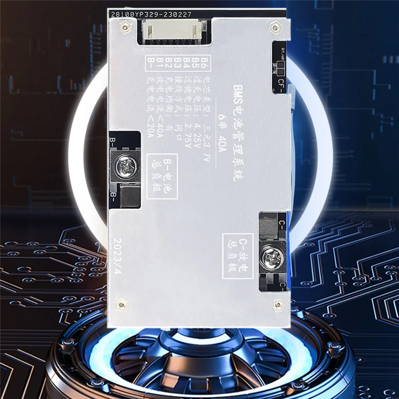 

Efficient 6S 40A Ternary Lithium Battery 24V Balance Bms Function for E-Bike