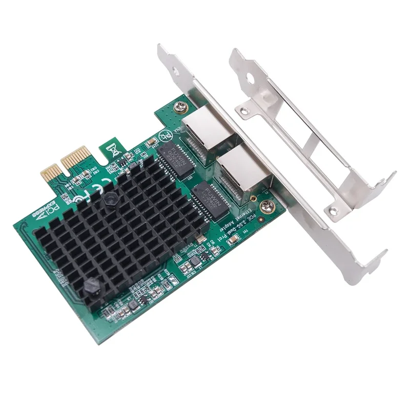 기가비트 이더넷 네트워크 어댑터, 2500Mbps NIC, PC 데스크탑 2 포트, RJ45-PCI Express X1 RTL8125BG 칩, 2.5G PCIE 네트워크 카드