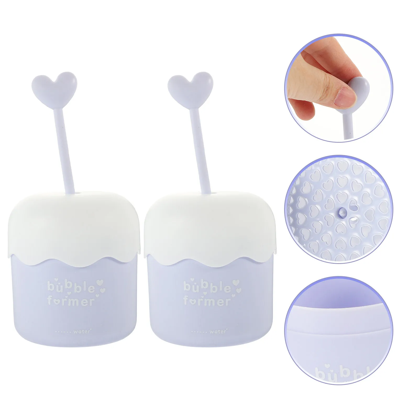 2Pcs Face Foams Maker Cup Portable Foam Maker for Facial Cleanser Travel Friendly Simple Operation Pull Up Down Bubble Formation