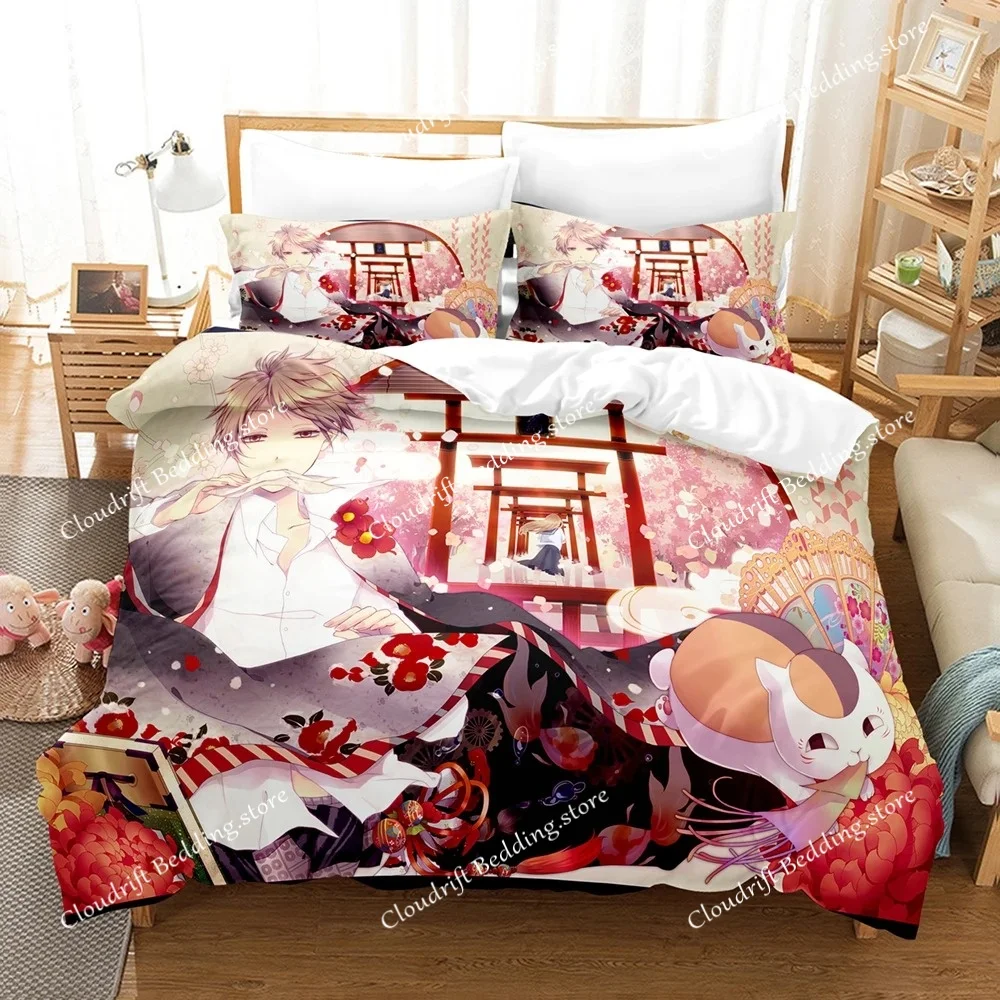 

New Natsume's Book Of Friends Bedding Set Single Twin Full Queen King Size Bed Set Adult Kid Bedroom Duvet Cover Sets Anime Bed