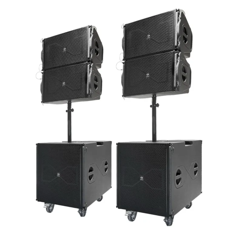 Sandy K6 Portable Active Line Array Speakers With18 Inch Bass Subwoofer Portable Party Sound System for Outdoor Concert Church