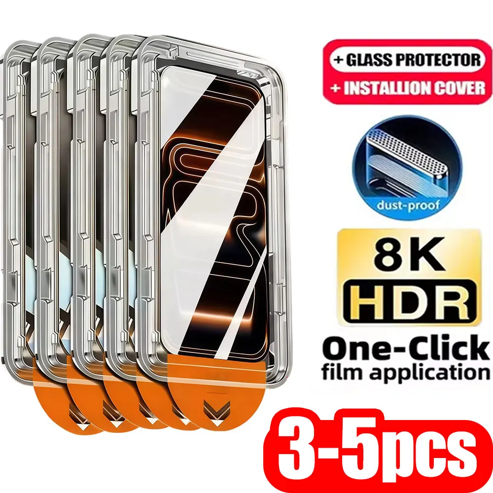 

3-5PCS HD Screen Protector For Samsung Galaxy A57 5G A56 A55 A54 A53 A37 A36 A35 A34 A52 S26 Ultra S25 FE S24 Plus S23 Glass