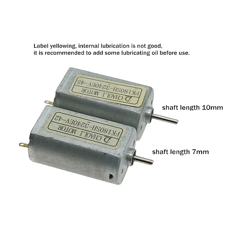 Model Toy Car/Boat Power 180 DC Motor.DC3V-6V Strong Magnet Speed Motor 6V 21080rpm