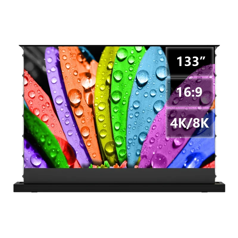 

Экран проектораHot Style 133-дюймовый складной экран проектора 8K HD ALR Подорожный экран проектора
