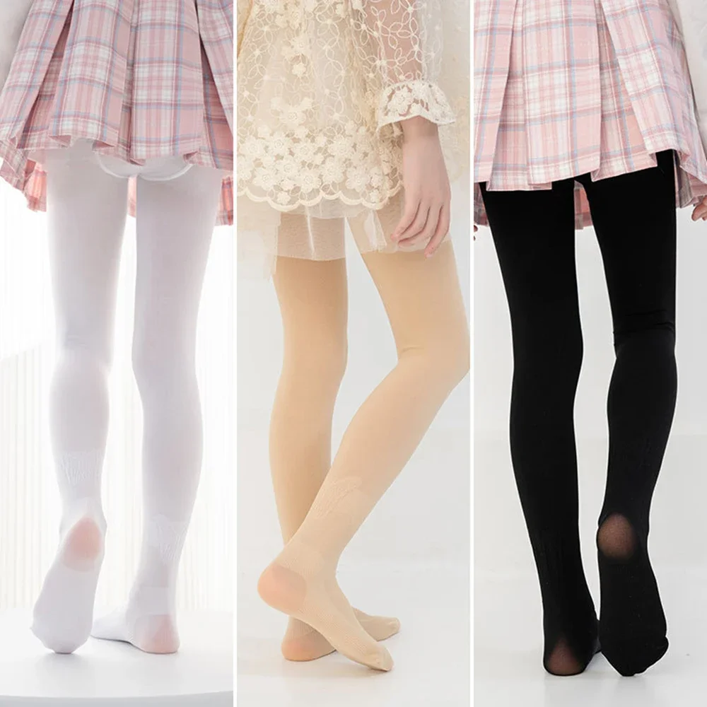 Aoylisey 2/3pcs Kids Anti Verstuiking Panty Ballet Dans Panty Meisjes Kousen Kinderen Witte Panty Professionele Ballet panty