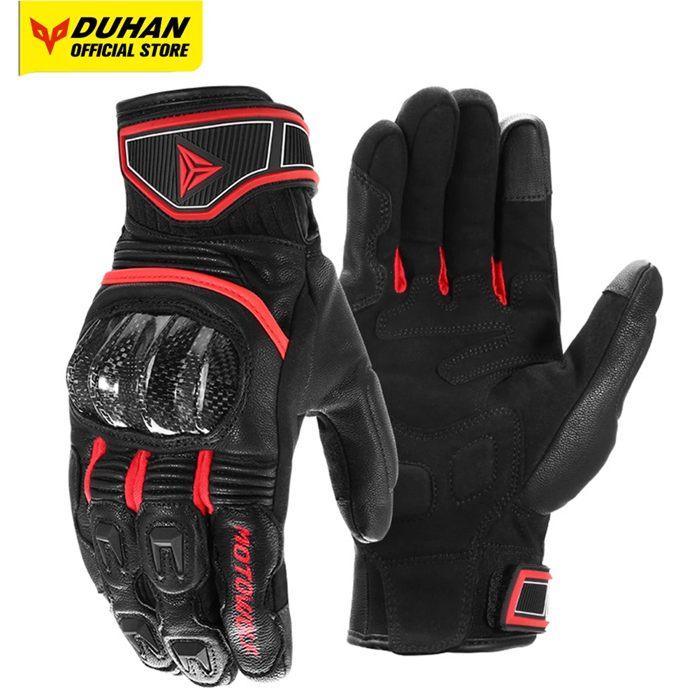 

Leather Motorcycle Gloves Wear Resistant And Anti Drop Motorbike Gloves Men's motocross Touch Screen Gloves