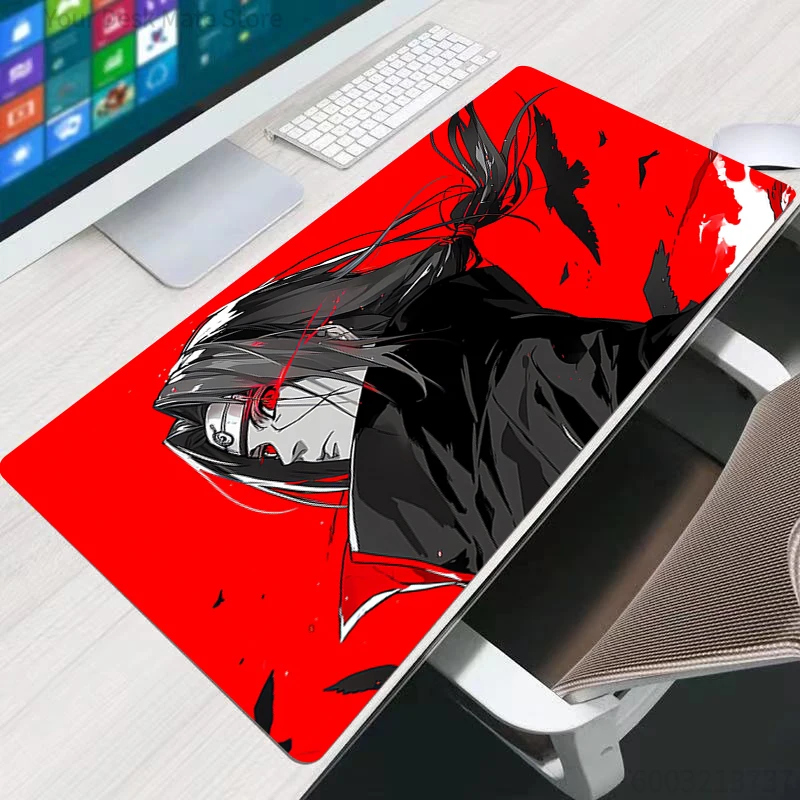 Mouse Pad Naruto Itachi Uchiha Office Computer Desk Mat Table Keyboard Pad Laptop Carpet XXL Accessories Gaming Mousepad