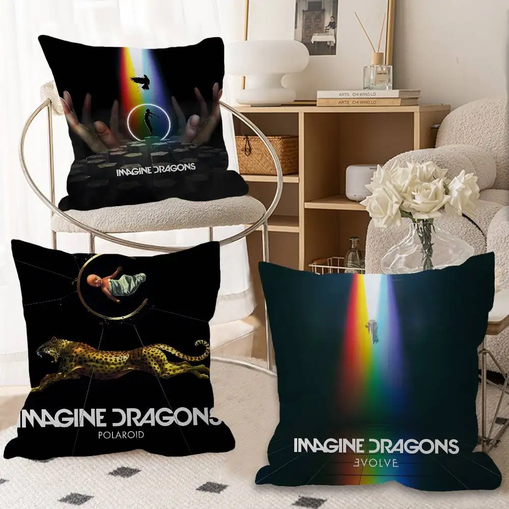 popular band I-Imagine famous D-Dragons Pillow Cushion Cover Pillowcase Living Room Sofa Home Decor Customized