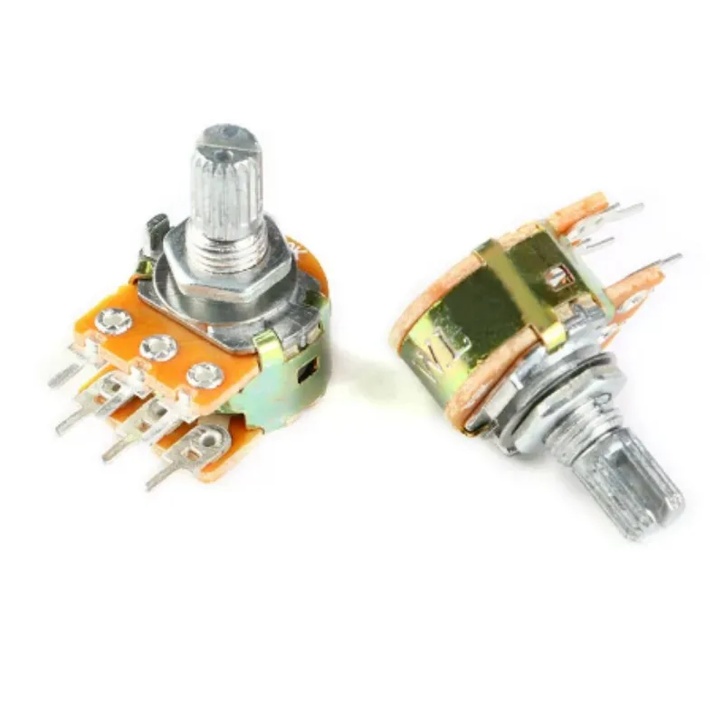 5pcs WH148 6pin 15mm Potentiometer With Nuts 100R 500R 1K 2K 5K 10K 20K 50K 100K 250K 500K 1M