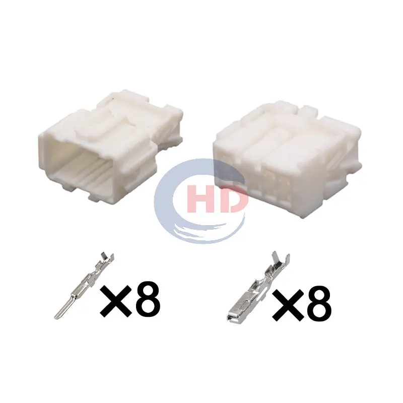 

1-20 sets 8 Pin auto wiring harness plug cable electric plug connector 6098-4661 6098-4670